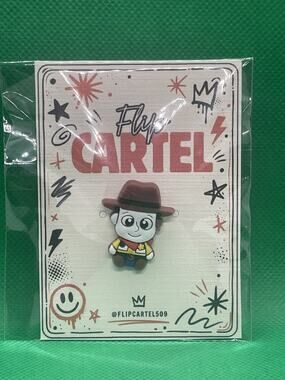 Disney Pixar Toy Story Woody PVC Rubber Hat Pin Backpack Collectible